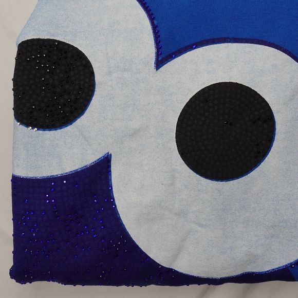 de.Kryptic Sesame Street Sweatshirt Adult XL Pullover Blue Cookie Monster Crew N - Picture 11 of 11